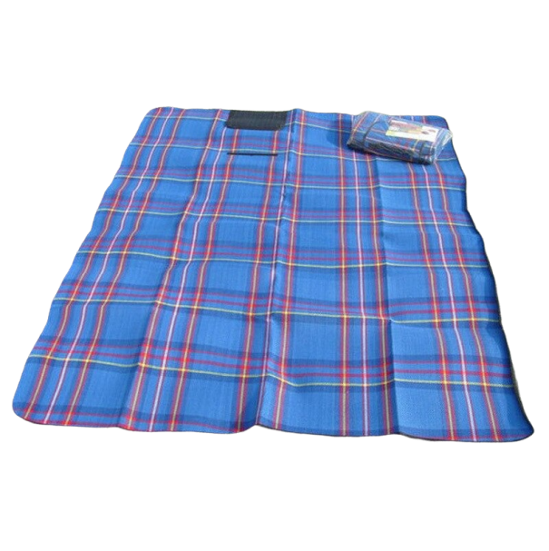 Manta de picnic 180 x 150 cm azul