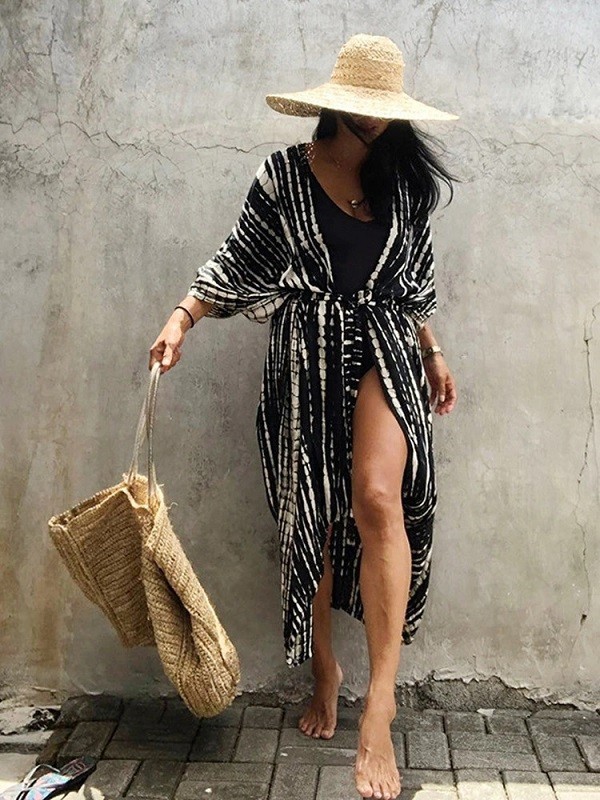 Manta de verano para mujer P322 negro