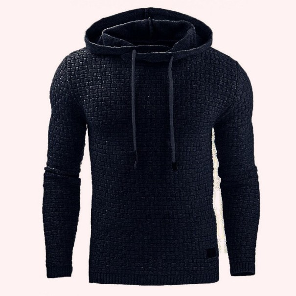 Manteau à capuche pour homme F9 bleu foncé L