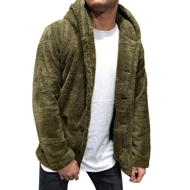 Manteau chauffant pour homme vert armée M