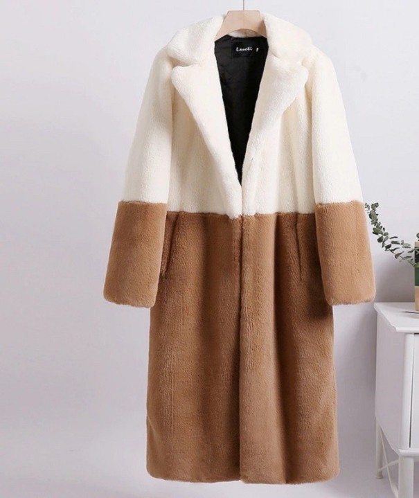 Manteau en fausse fourrure pour femme P1826 S 3