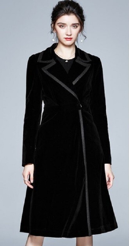 Manteau femme P2278 noir S