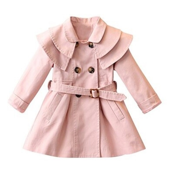 Manteau fille L1880 rose 3