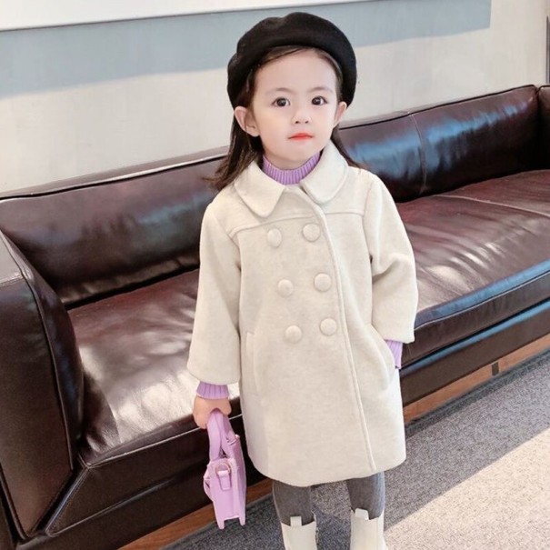 Manteau fille L2050 crème 4