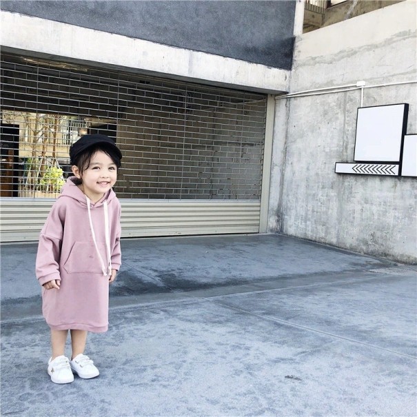 Manteau long pour enfants rose 12-18 mois