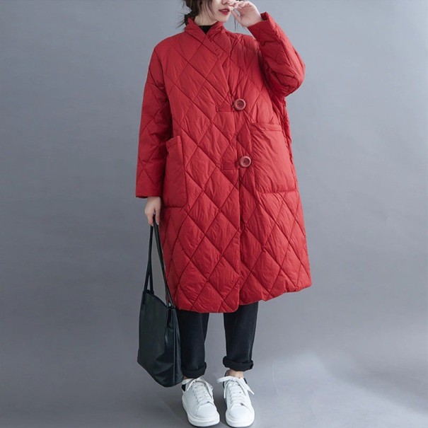 Manteau matelassé femme P2330 rouge
