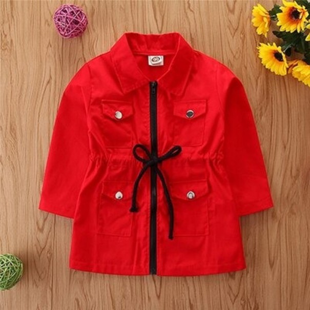 Manteau pour fille L1947 rouge 6