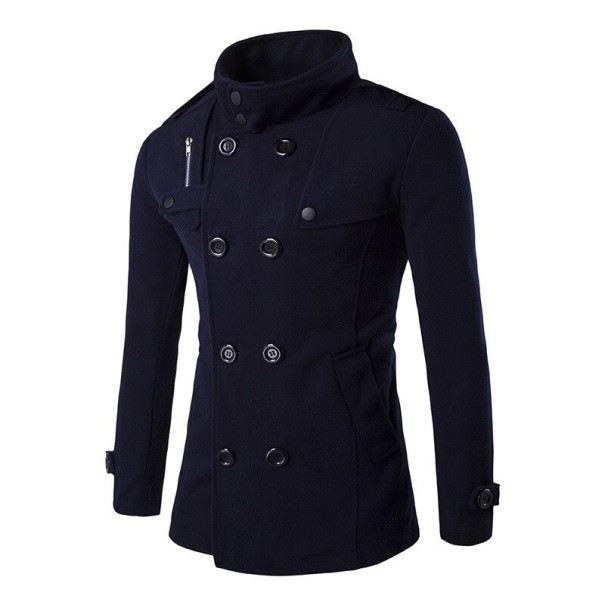 Manteau pour homme bleu foncé M