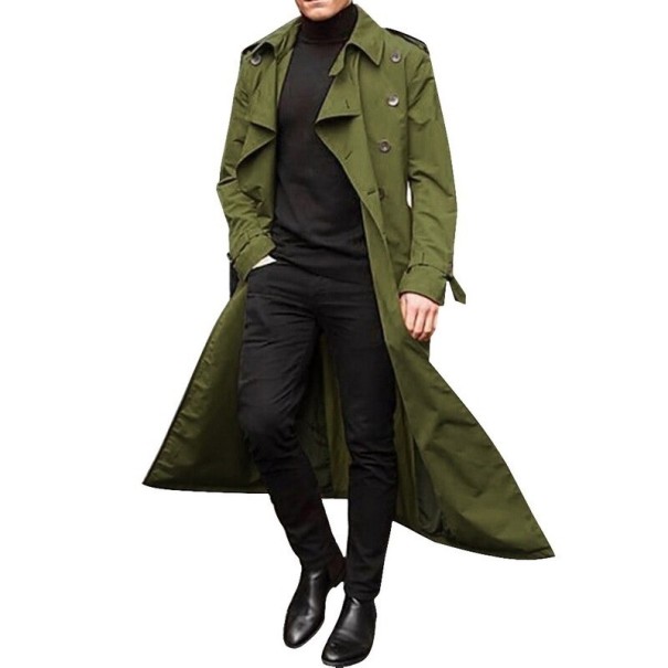 Manteau pour homme F1111 vert armée S