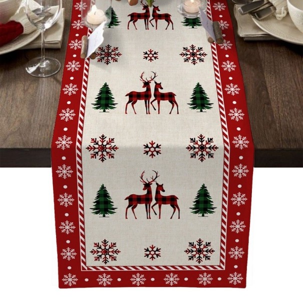 Mantel decorativo navideño 150x33 cm 6