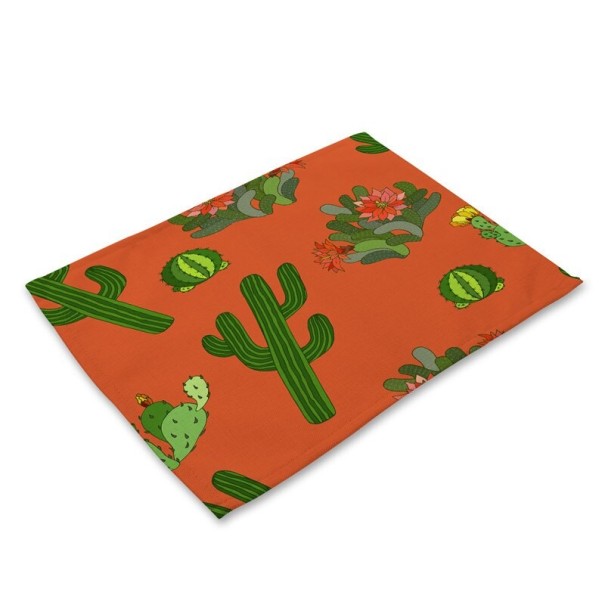 Mantel individual con motivo de cactus 21 Mantel individual con motivo de cactus 21