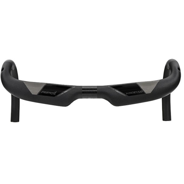 Manubri stradali in carbonio 380 mm reach 80 mm diametro 31.8 mm carbonio nero per ciclismo su strada 1