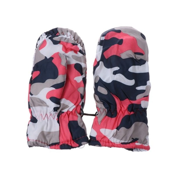 Mănuși de camuflaj pentru copii A551 roz