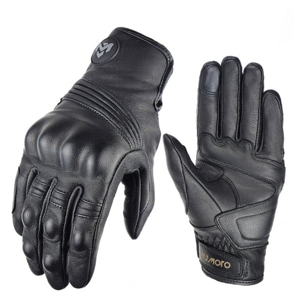 Mănuși de motocicletă din piele naturală retro pentru bărbați, mănuși de vară respirabile din piele pentru motocicletă, accesorii motocross XL