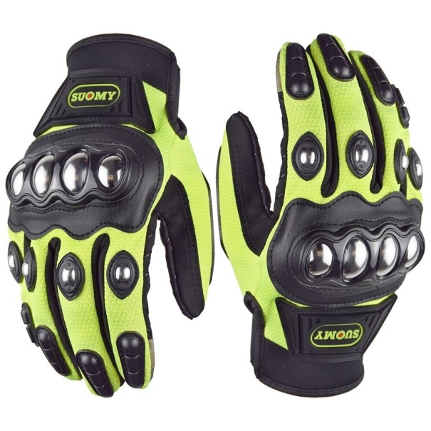 Mănuși de motocicletă P3456 verde XXL