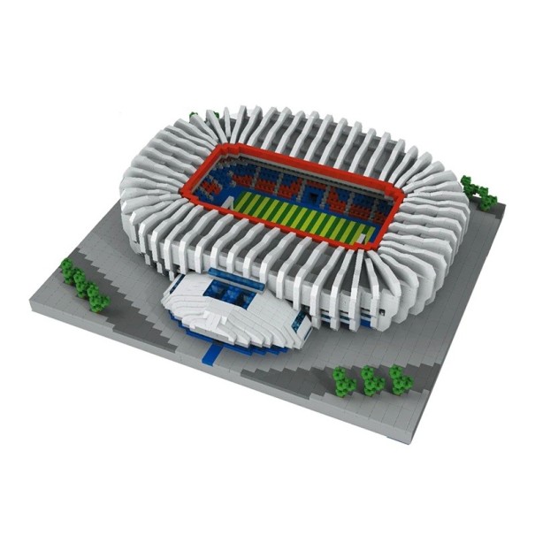 Maquette de stade de football à Paris 4600 pièces 28 x 24 x 10 cm Modèle détaillé de stade Kit créatif pour les fans de football et les collectionneurs 1