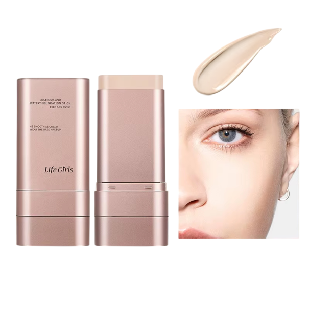 Maquillaje hidratante ligero en barra con brocha Resistente al agua, maquillaje en barra de larga duración para un aspecto natural y brillante 1