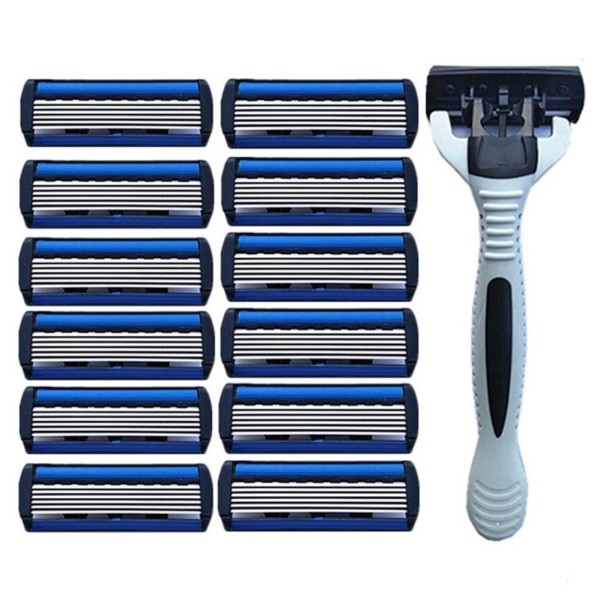 Máquina de barbear com doze cabeçotes de substituição 1