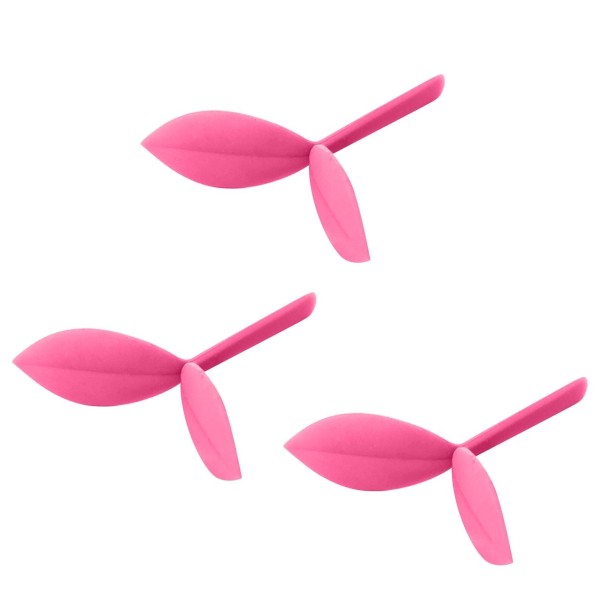 Marcapáginas de silicona 3 uds. rosa oscuro
