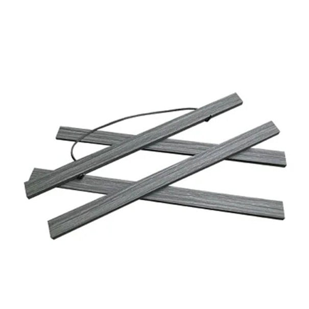 Marco magnético de madera de teca y pino de 30 cm para imagen, cartel, lienzo, marco de fotos, soporte colgante artístico, decoración gris