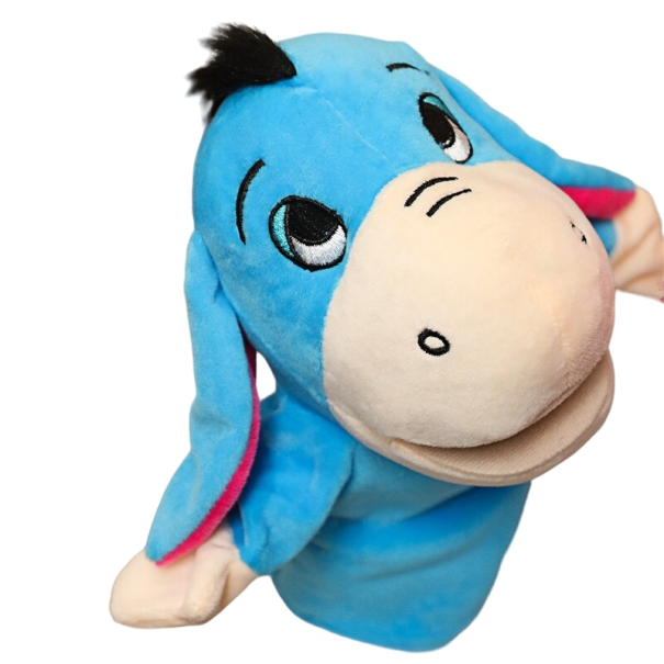 Marionnette en peluche âne 1
