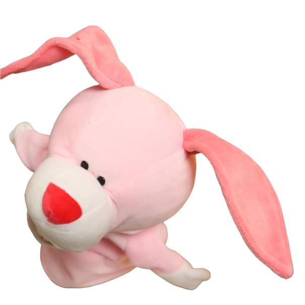 Marionnette en peluche lapin 1