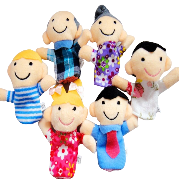 Marionnettes à doigts 6 pcs 1