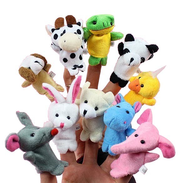 Marionnettes en peluche pour doigts - 10 pièces 1