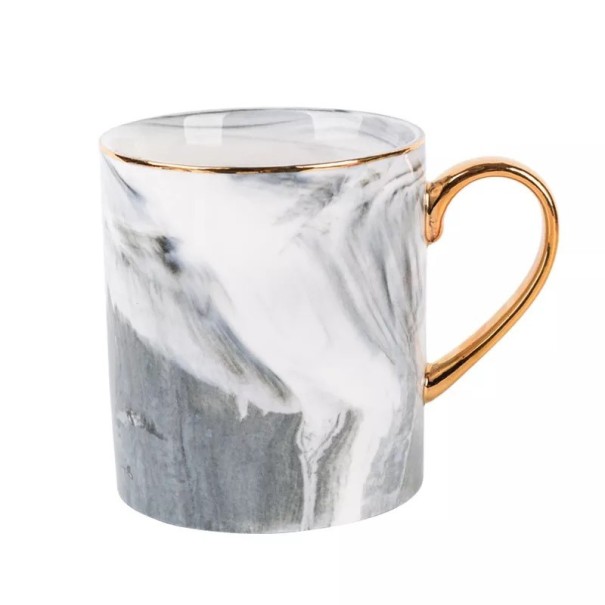 Marmeren mok 400 ml grijs