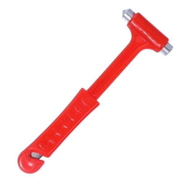 Martello di Sicurezza 15,5x5 cm ABS e metallo Coltello per Cinture Strumento di Emergenza per Auto Rottura di Vetro di Emergenza Martello per Veicoli 1