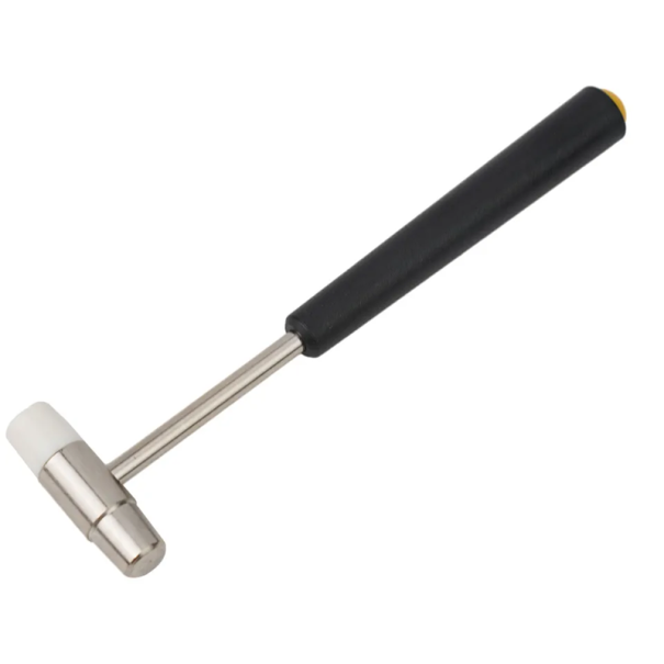 Martillo de doble cabeza Pieza de percusión de metal y goma Martillo de precisión pequeño de 15 cm Herramienta para aficionados al bricolaje 1