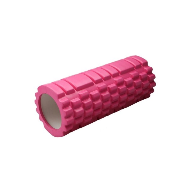 Masážní válec foam roller tmavě růžová 30 cm x 10 cm