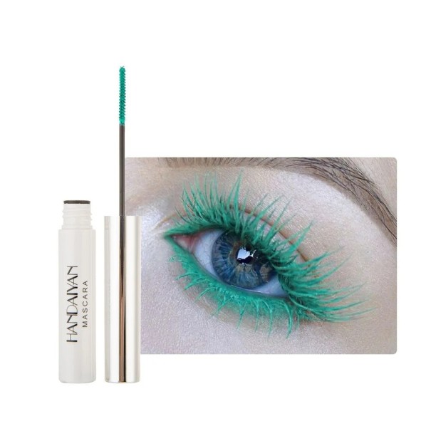 Mascara Colorée à Effet Longue Durée Mascara Sèche Rapidement avec Effet Coloré pour Allonger les Cils turquoise