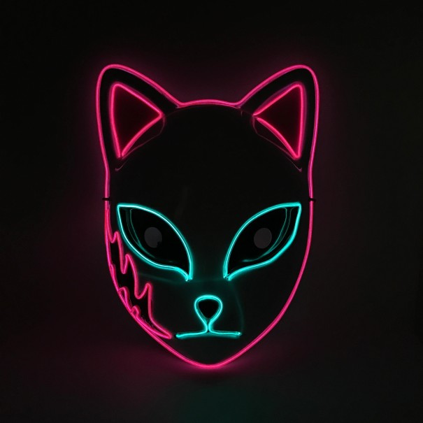 Máscara de gato iluminada de Halloween 3