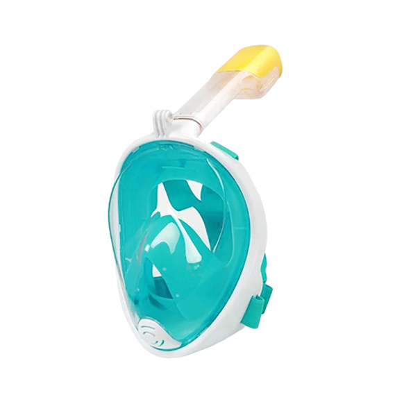 Máscara de snorkel para adultos Máscara de buceo Máscara de snorkel de cara completa 23 x 19 cm turquesa