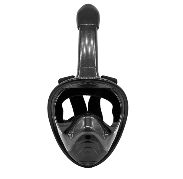 Máscara de snorkel para crianças Máscara de mergulho Máscara de snorkel de rosto inteiro 14,5 x 12 cm preto