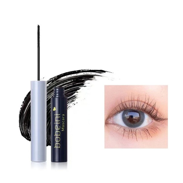 Mascara mit schmaler Bürste zum präzisen Verlängern und Betonen der Wimpern, erhältlich in Schwarz und Braun für einen natürlichen oder intensiven Augenaufschlag schwarz