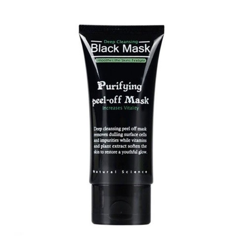 Máscara preta peel-off para pontos negros com carvão ativado Limpa profundamente os poros e remove o excesso de sebo 50 ml 1