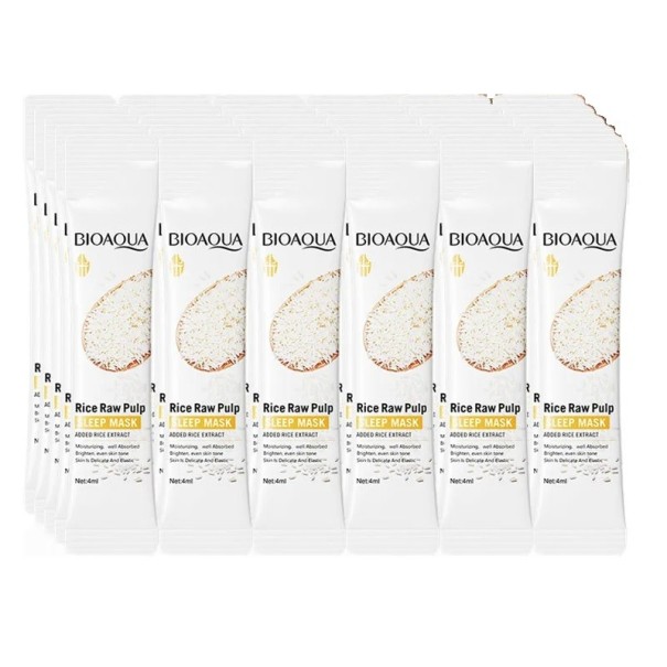 Maschera idratante rassodante al collagene per il viso da notte con estratto di riso Trattamento rigenerante nutriente per la pelle 30 pz 1