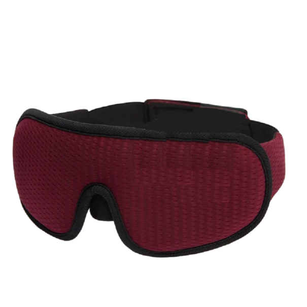 Maschera per dormire anatomica bordeaux