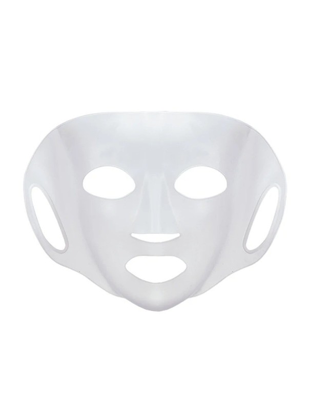 Maschera per il viso in silicone riutilizzabile Maschera in silicone trasparente per supportare l'assorbimento dei prodotti per la pelle Involucro per il viso in silicone antiscivolo 21,5 x 29 cm 1