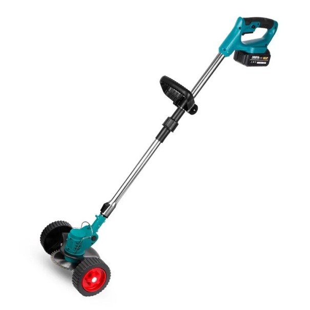 Mașină de tuns iarba fără fir 1500W Lungime reglabilă 100–135 cm 12000 rpm 6 lame Cap înclinabil la 90° Mașină de tuns iarba fără fir 1