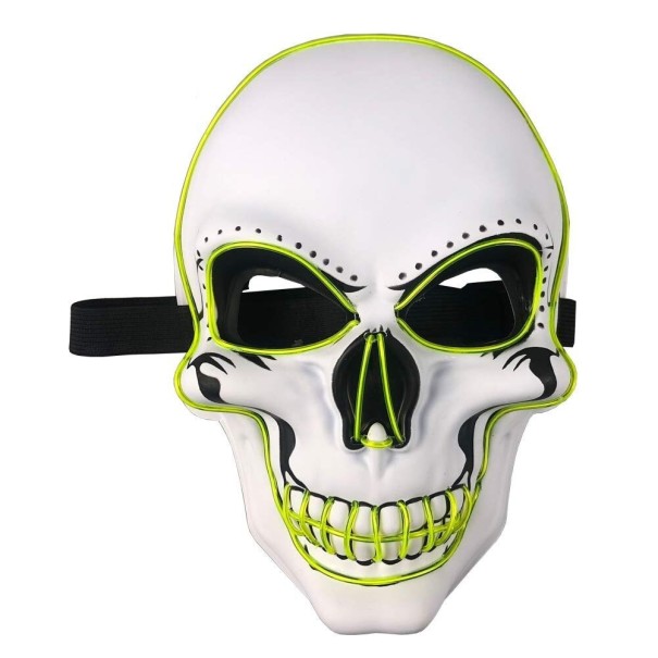Maska na Halloween H1082 żółty