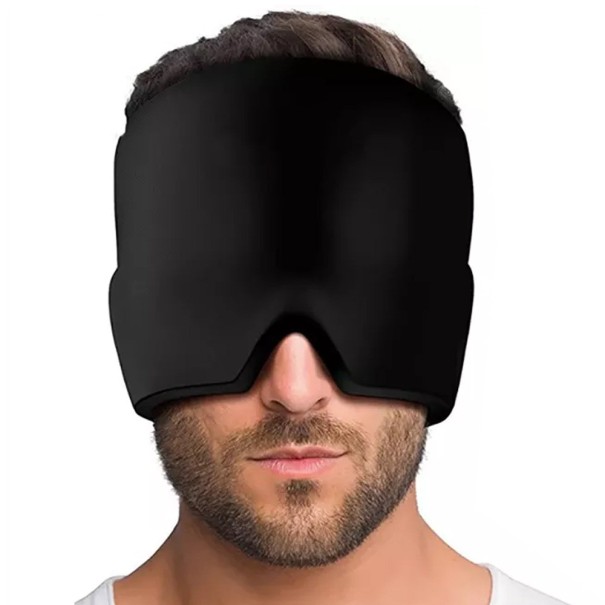 Maska proti migréně a bolestem hlavy černá