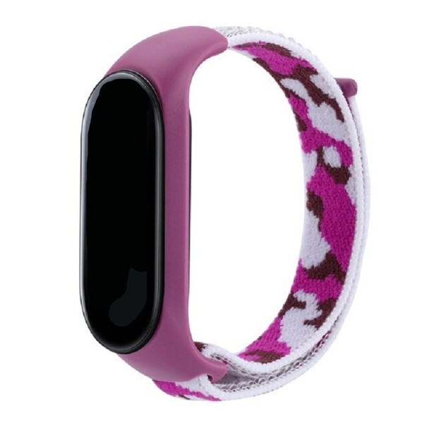 Maskáčový remienok pre Xiaomi Mi Band 5 / 6 fialová