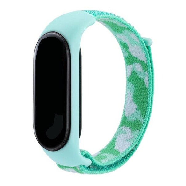 Maskáčový remienok pre Xiaomi Mi Band 5 / 6 tyrkysová