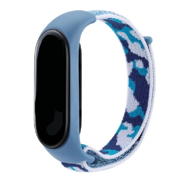 Maskáčový řemínek pro Xiaomi Mi Band 7 světle modrá