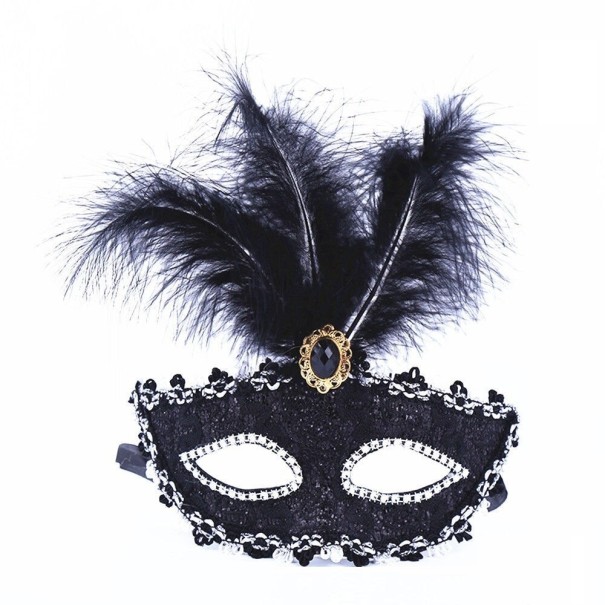 Masque d'Halloween H1088 noir