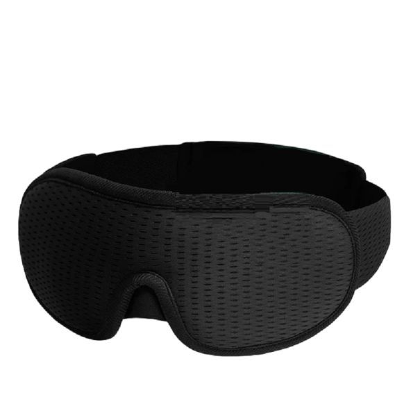 Masque de sommeil anatomiquement conçu noir