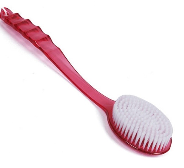 Massage Brush with Long Handle J1997 red